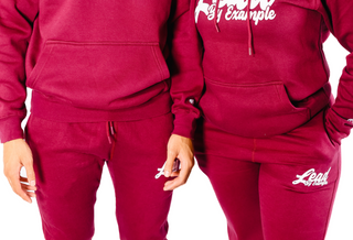 LBE SCRIPT JOGGER PANTS MAROON